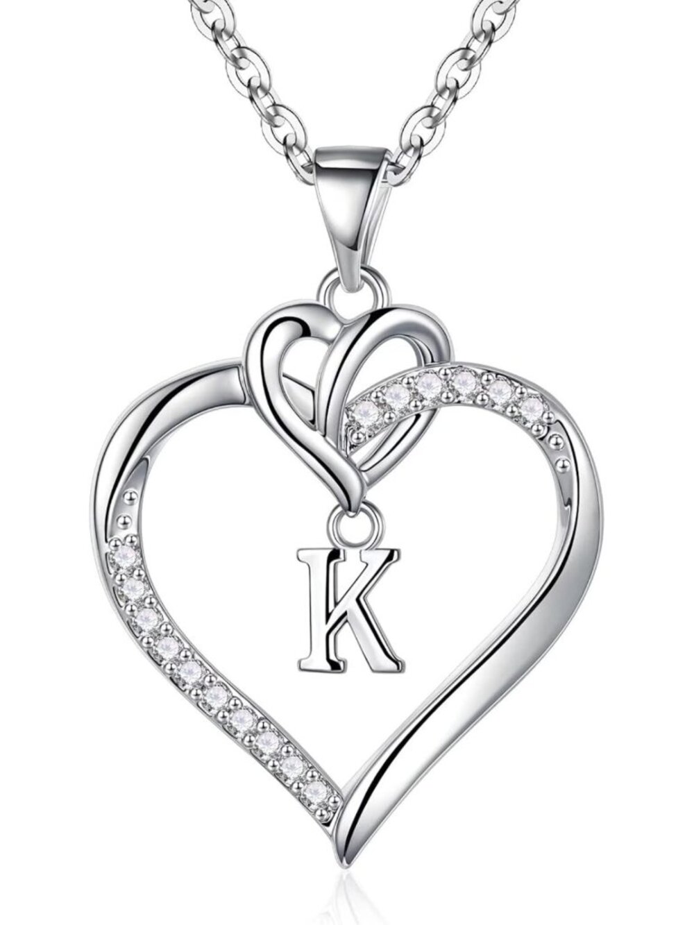 Heart Initial Necklace A-Z | 14K Gold-Plated Jewelry for Women & Girls, Perfect